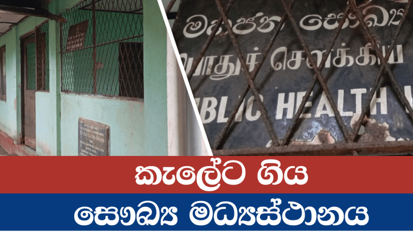 කැලේට ගිය සෞඛ්‍ය මධ්‍යස්ථානය