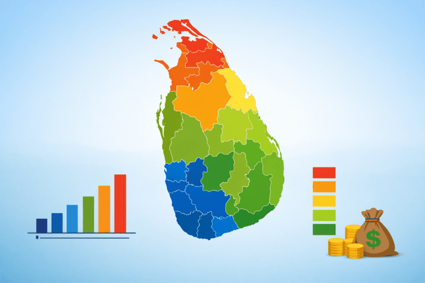 ඒක පුද්ගල ආදායම පළාත් අනුව වෙනස් වන හැටි…