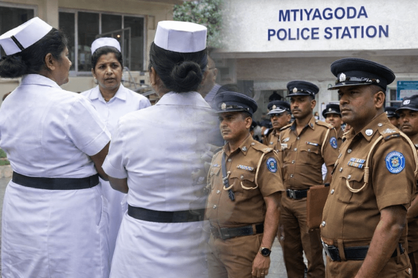 පොලිස් චක්‍රලේඛය නොතකා හෙද නිලධාරීන් පොලිසීයට ගෙන්වූ මිටියාගොඩ පොලීසිය