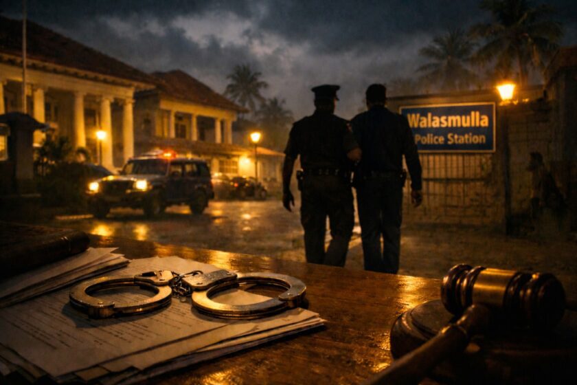 පුතා වෙනුවට විශ්‍රාමික හමුදා නිලධාරියා බන්ධනාගාර ගත කළ වළස්මුල්ල OIC