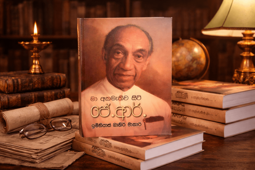 “මා අකමැතිව සිටි ජේ. ආර්.” කෘතිය එළිදැක්වීම මාර්තු 30 දා කොළඹදී