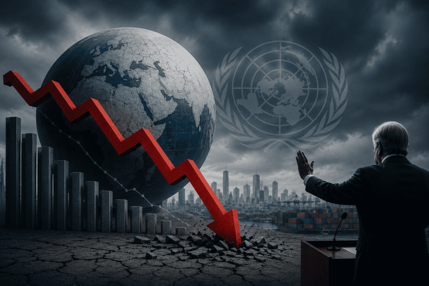 2026 ගෝලීය ආර්ථික වර්ධන අපේක්ෂාව පහළට. එක්සත් ජාතීන් අනතුරු අඟවයි!