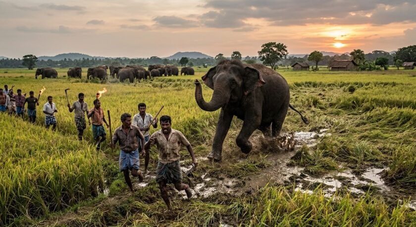 වන අලි ප්‍රහාර හමුවේ වගා බිම් විනාශ වෙද්දී, ගොවියාගේ ජීවිතයත් ජීවනෝපායත් අවදානමට!