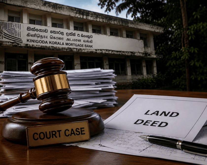 මහජන මුදල් වැය කළ ඉඩම් ගනුදෙනුව: ඉඩම් උකස් බැංකුව මහජන මුදල්වලට වගකියයි ද?