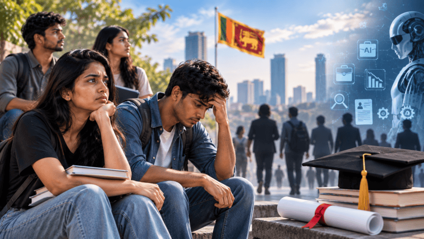 ශ්‍රී ලංකාවේ උගත් තරුණයන්ගෙන් 43%කට රැකියා නැහැ!
