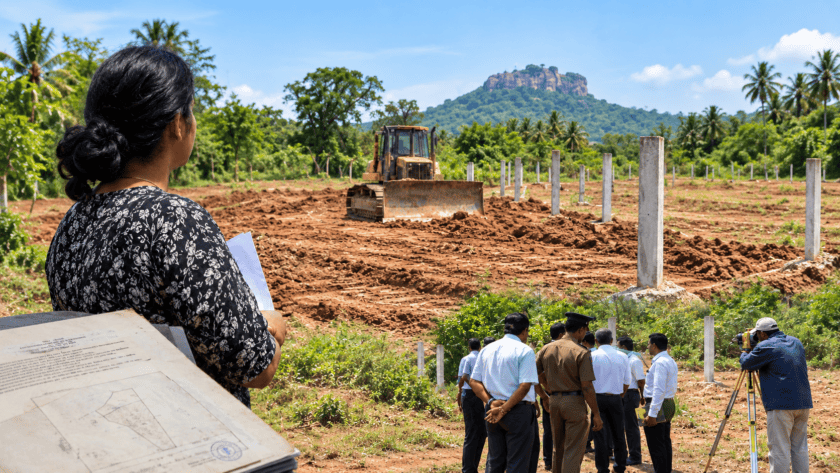 කතරගම පෞද්ගලික ඉඩමක් ඩෝසර් කර සිමෙන්ති කණු සවිකළ රාජ්‍ය නිලධාරීන්ට චෝදනා!